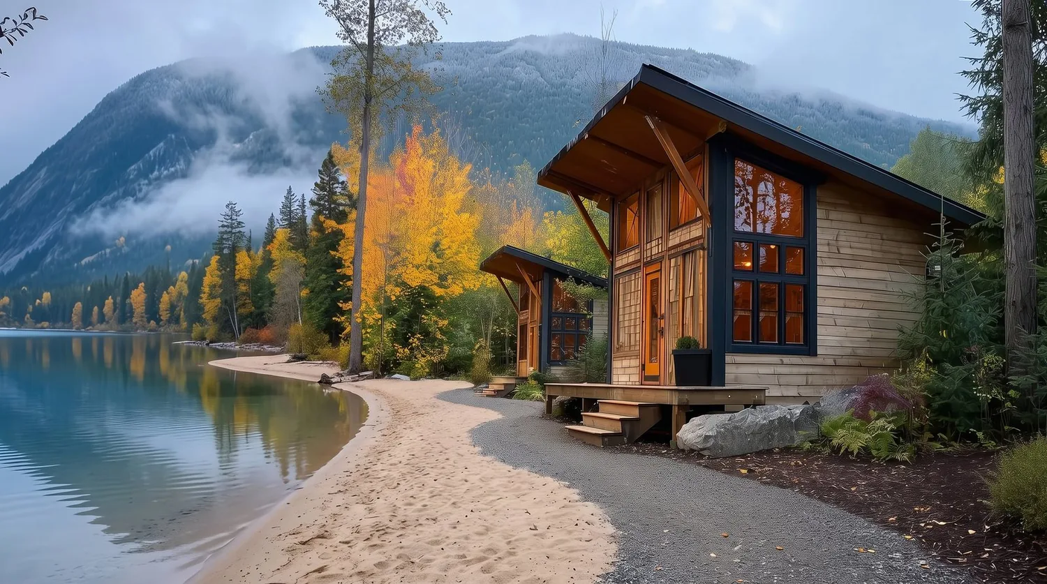 lakeside cabin concept